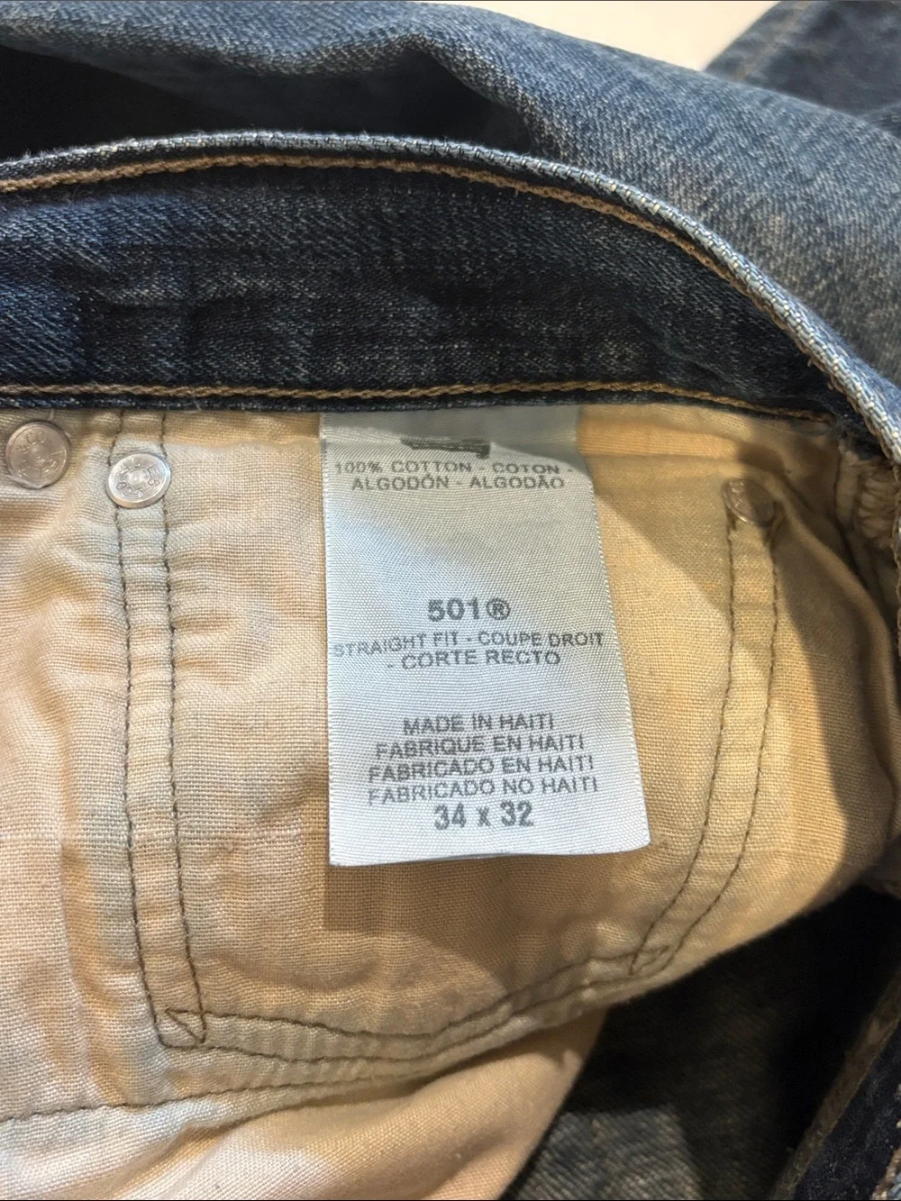 Levi's Blue Straight Fit Jeans